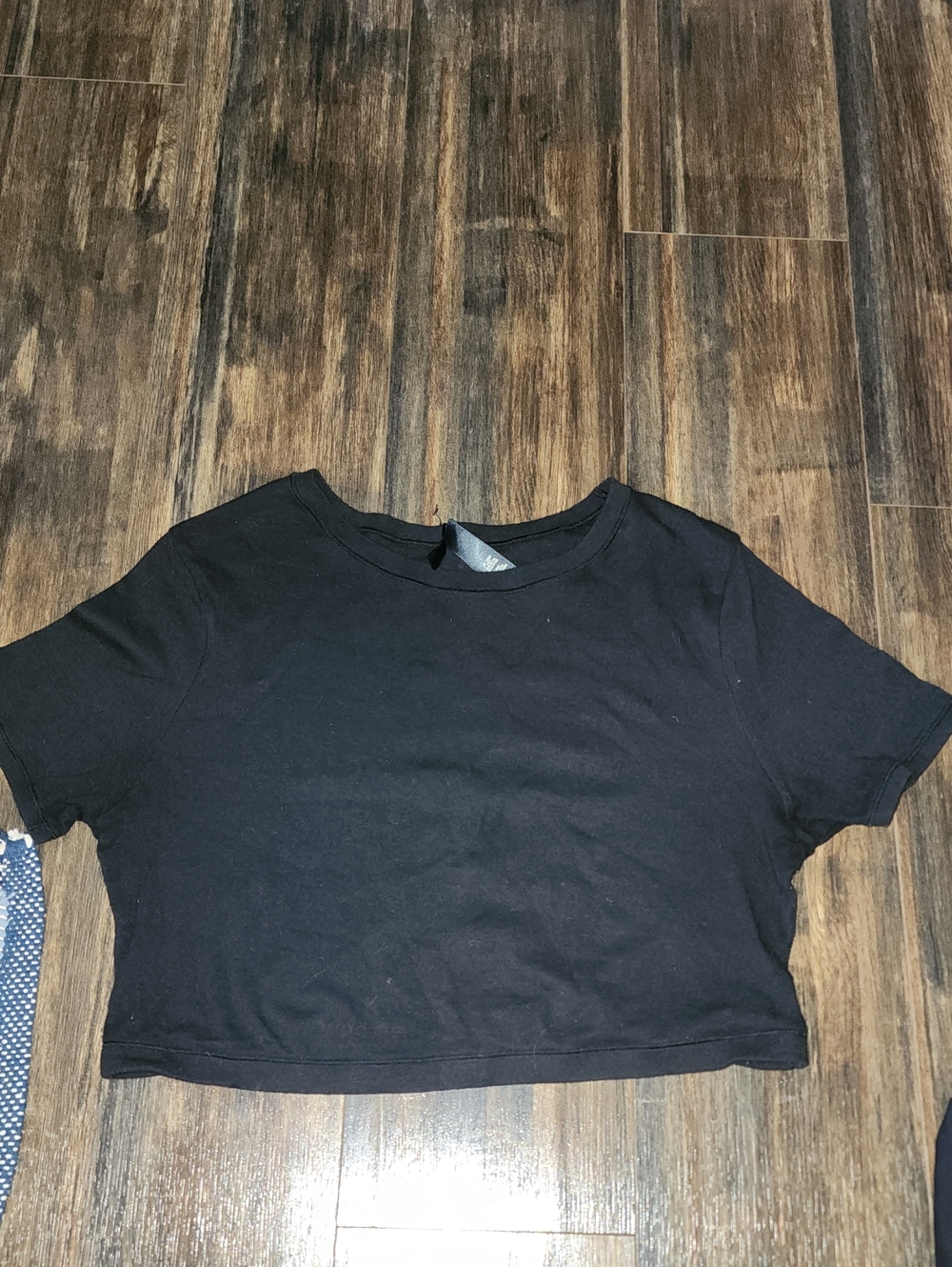 Skims Black Cropped Women's Tee